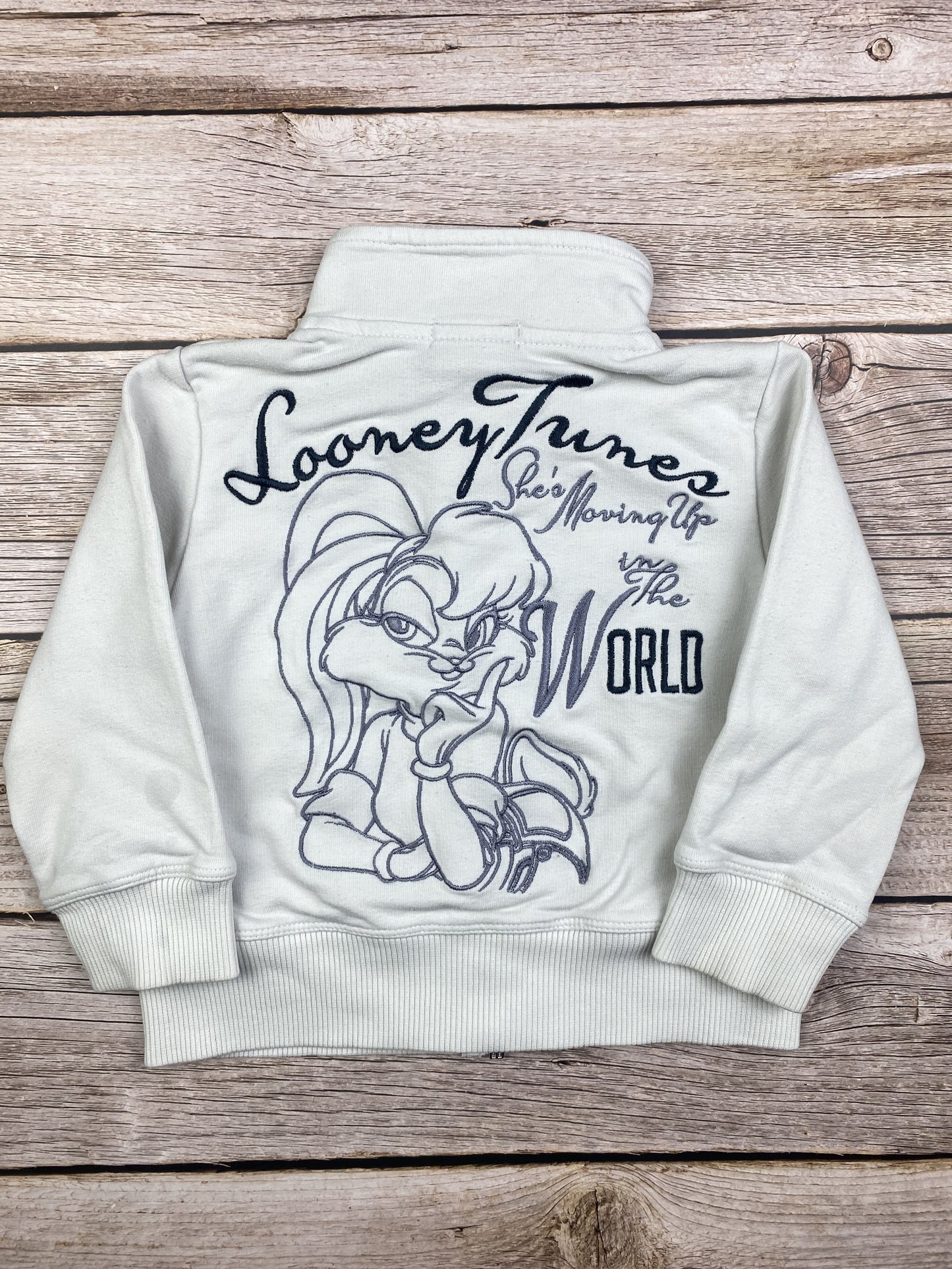 Felpa girocollo con zip