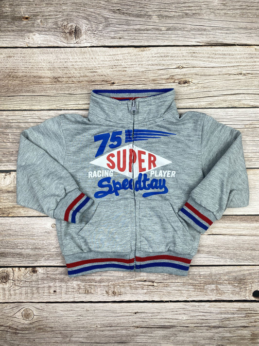 Felpa con zip senza cappuccio
