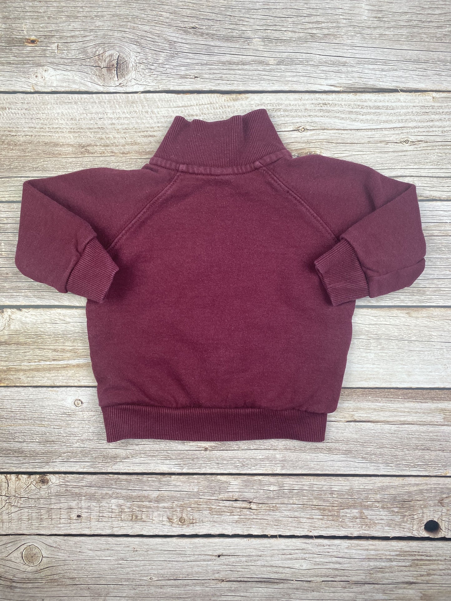 Felpa con zip senza cappuccio