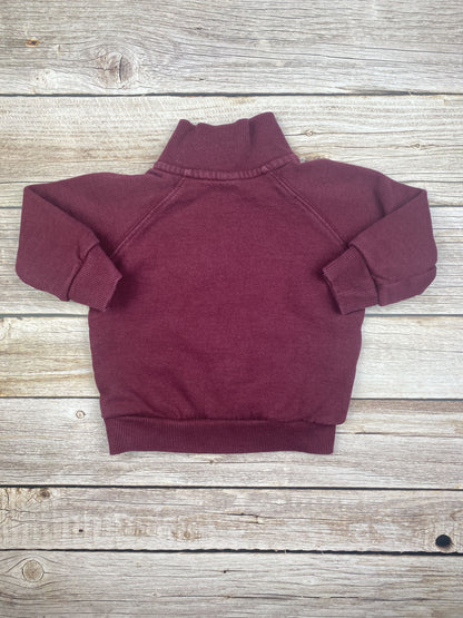 Felpa con zip senza cappuccio