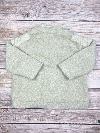 Felpa con zip girocollo