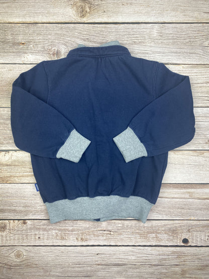 Felpa con zip senza cappuccio