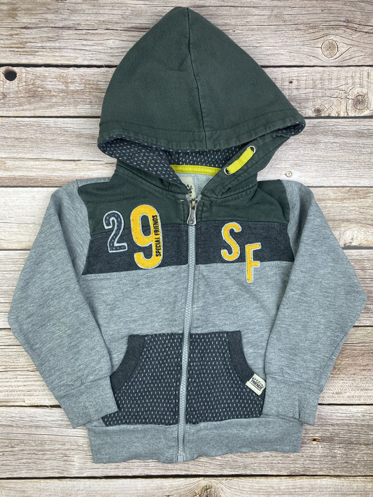 Felpa con zip e cappuccio