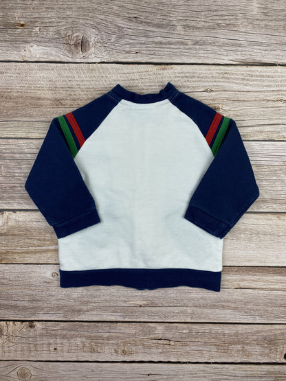 Felpa con zip senza cappuccio