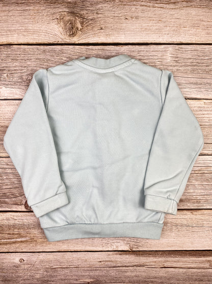 Felpa con zip senza cappuccio