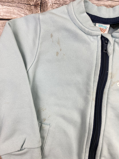 Felpa con zip senza cappuccio
