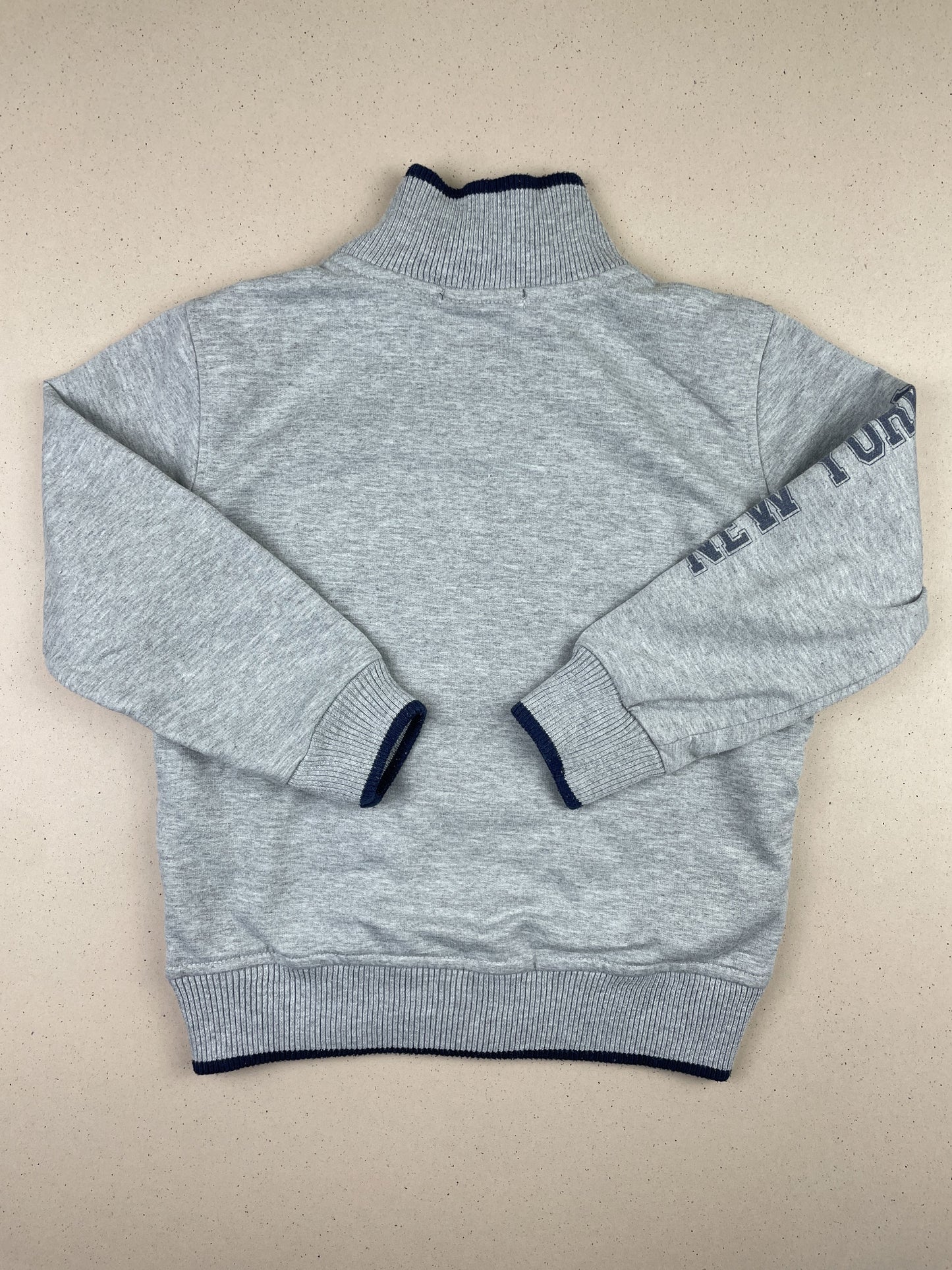 Felpa con zip senza cappuccio