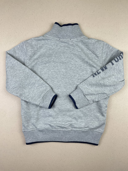 Felpa con zip senza cappuccio