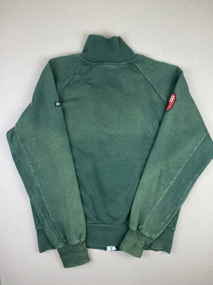 Felpa con zip senza cappuccio