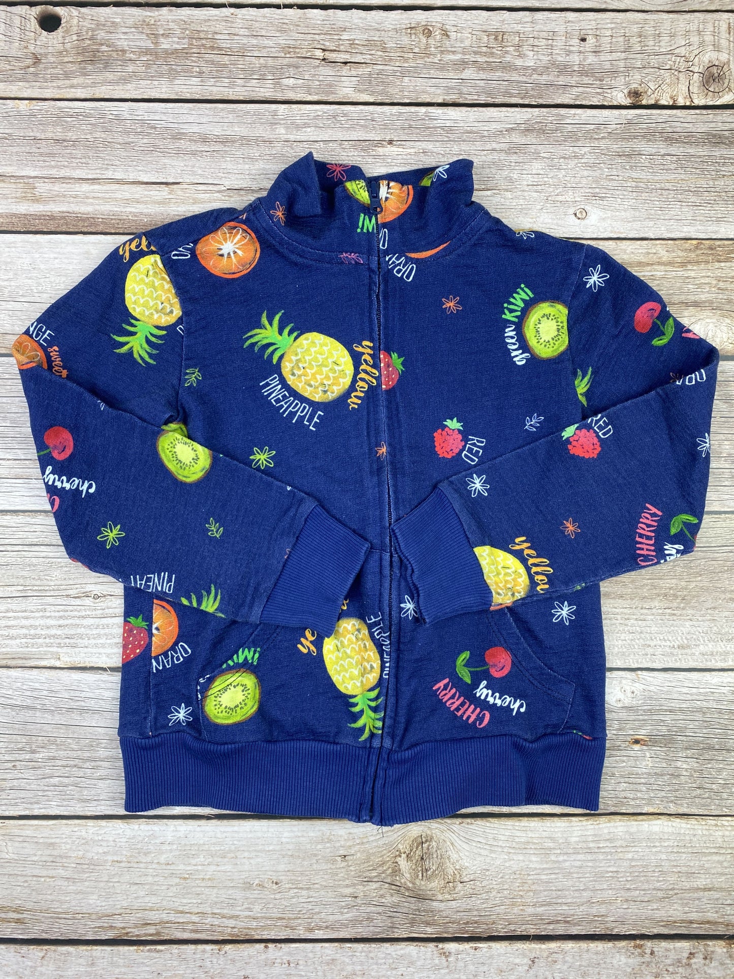 Felpa con zip senza cappuccio