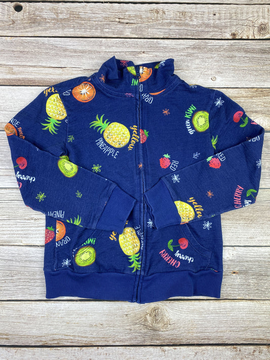 Felpa con zip senza cappuccio