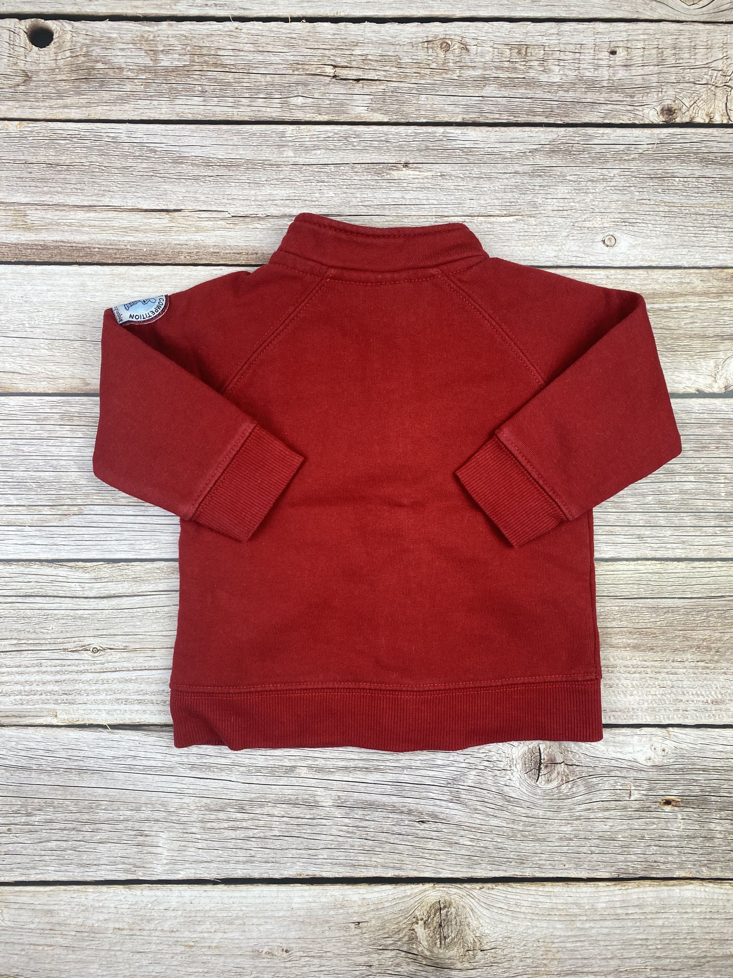 Felpa con zip senza cappuccio