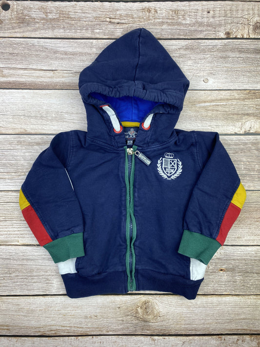 Felpa con zip e cappuccio