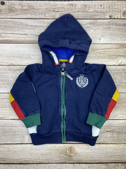Felpa con zip e cappuccio