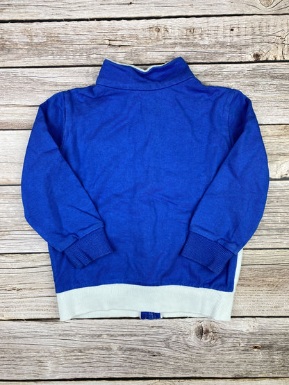 Felpa con zip senza cappuccio
