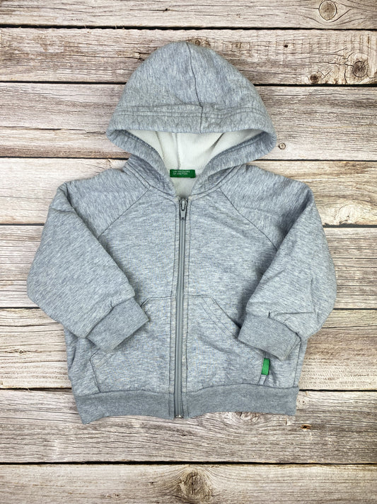 Felpa con zip e cappuccio