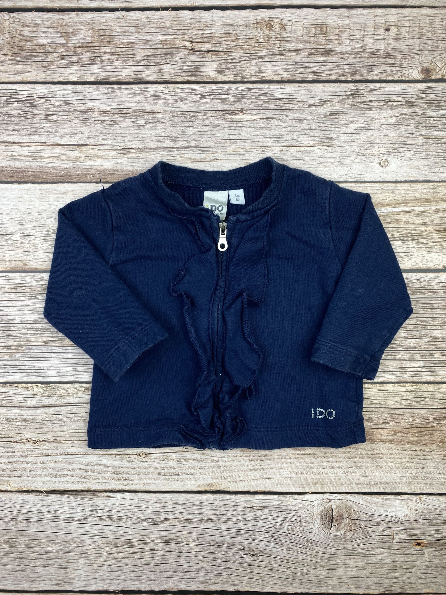 Felpa con zip senza cappuccio