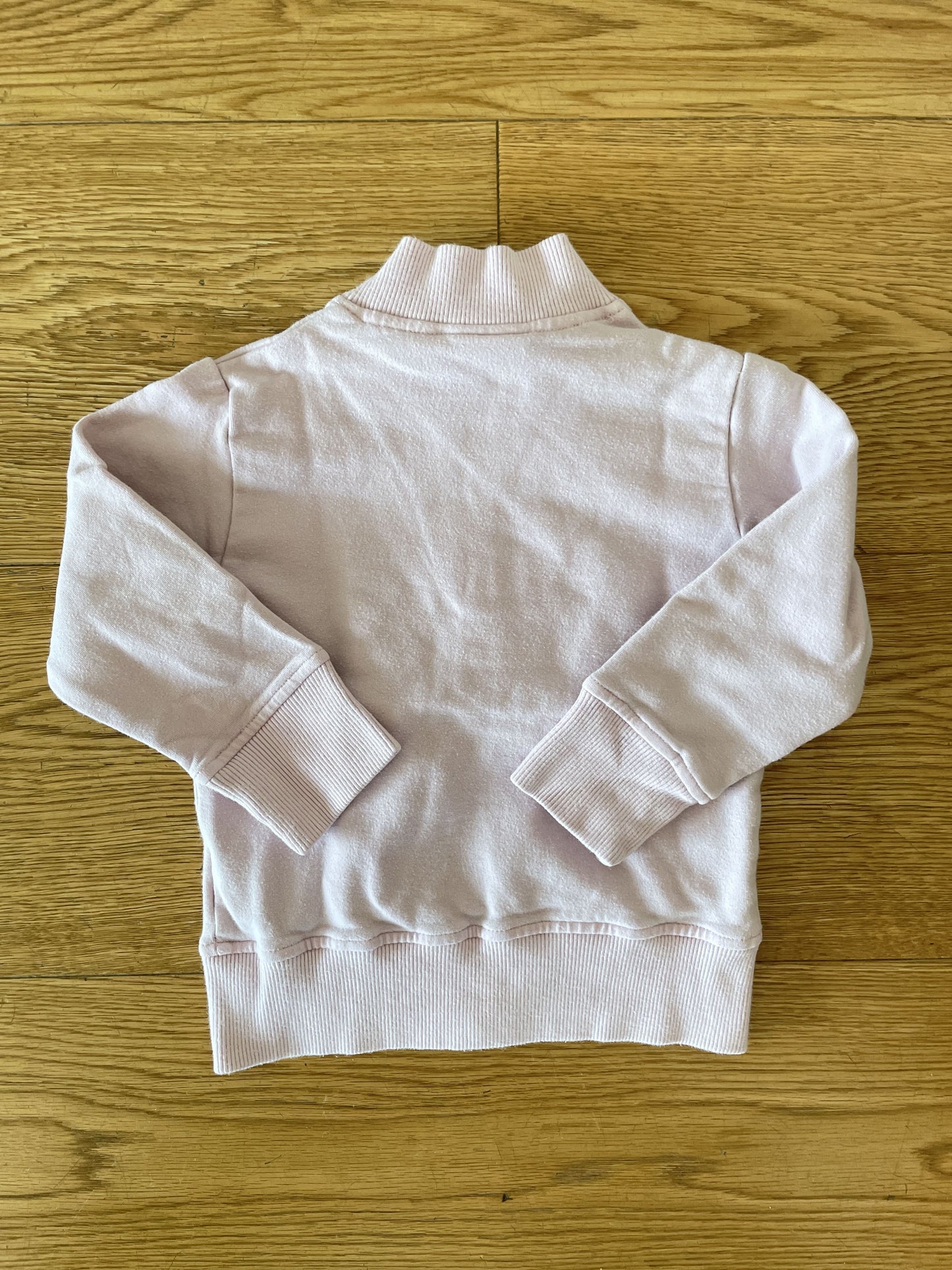 Felpa con zip senza cappuccio