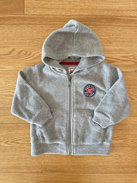Felpa con zip e cappuccio