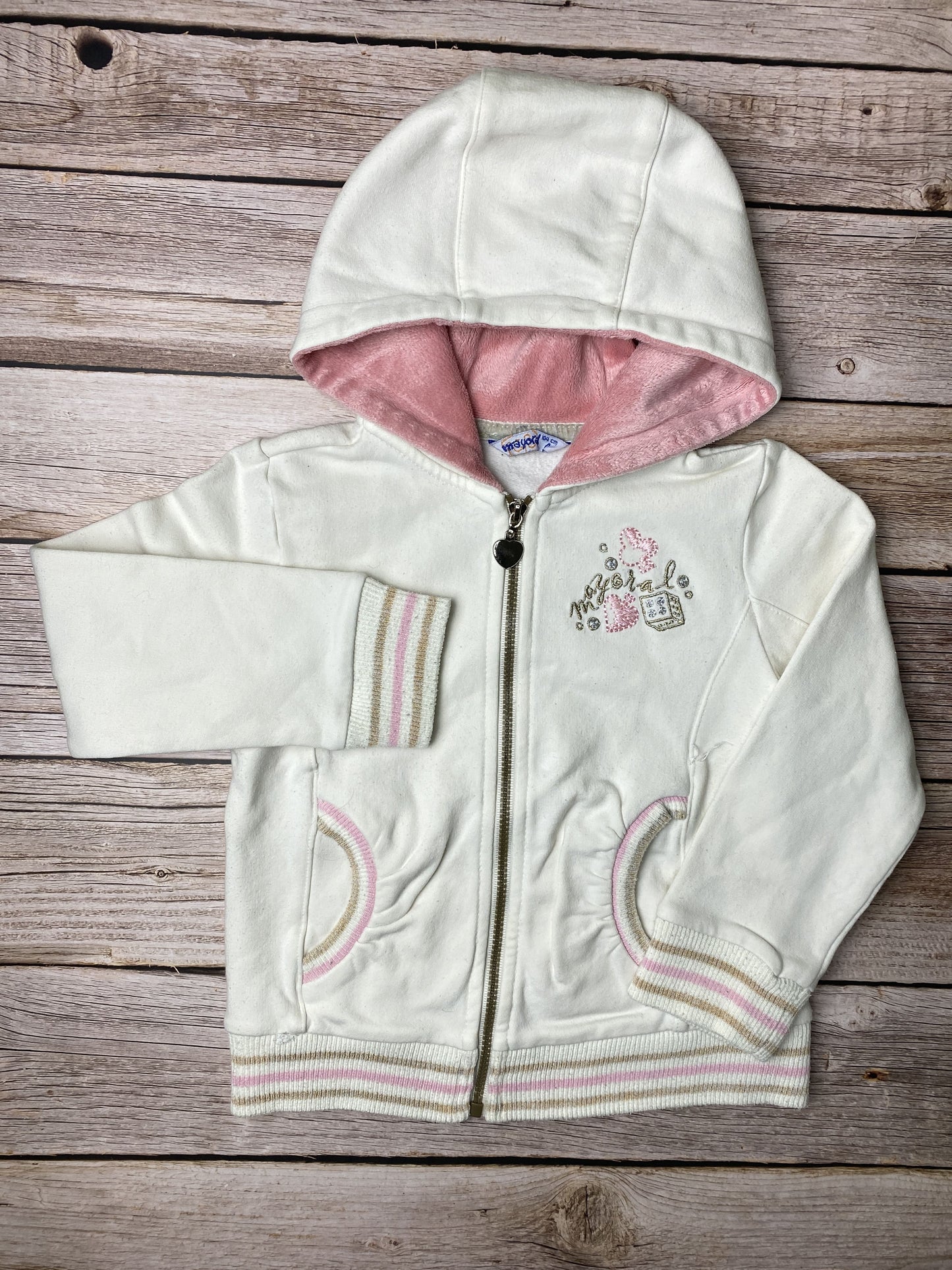 Felpa con zip e cappuccio