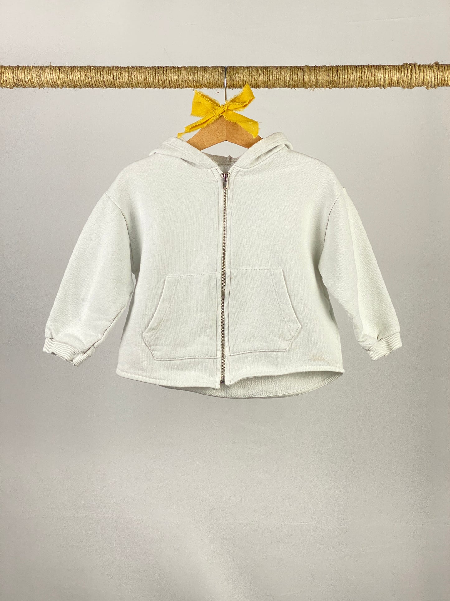 Felpa full zip e cappuccio