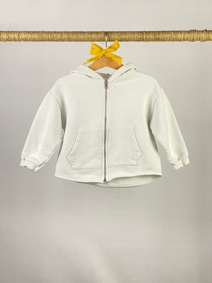 Felpa full zip e cappuccio