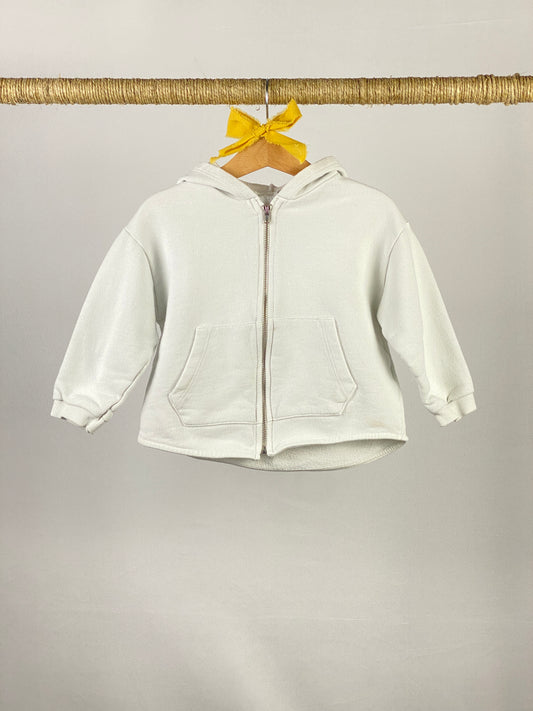 Felpa full zip e cappuccio