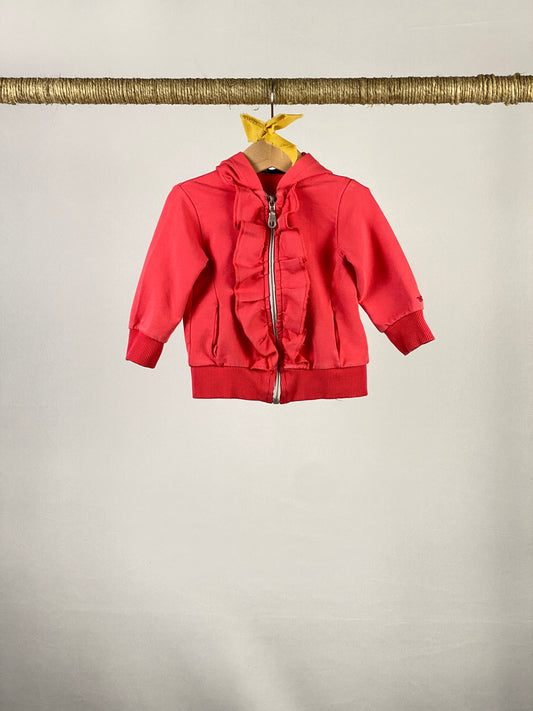 Felpa full zip con cappuccio