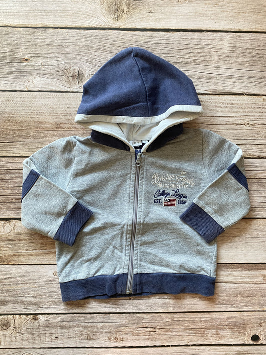 Felpa con zip e cappuccio