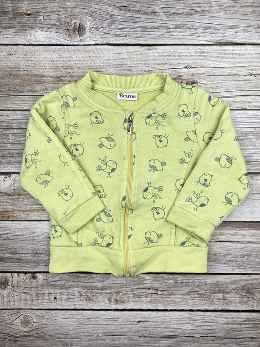 Felpa girocollo con zip