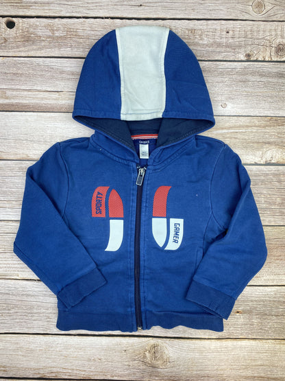Felpa con zip e cappuccio
