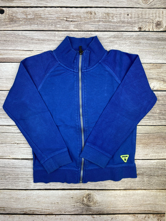 Felpa con zip senza cappuccio