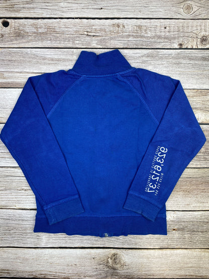 Felpa con zip senza cappuccio