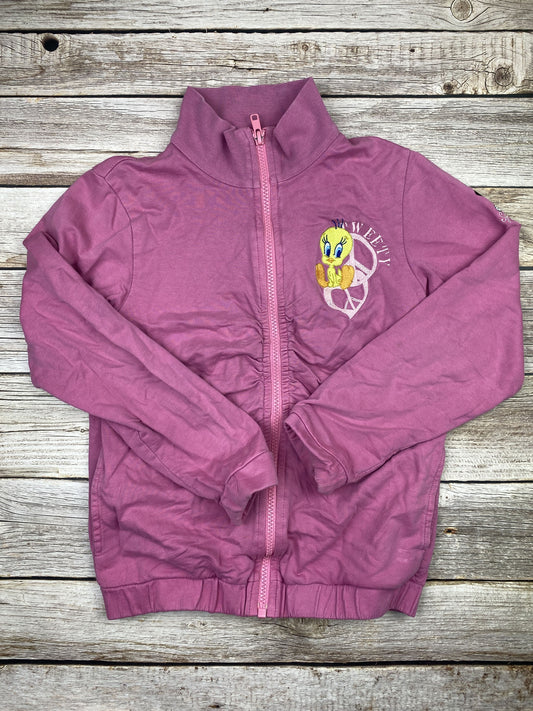 Felpa con zip senza cappuccio