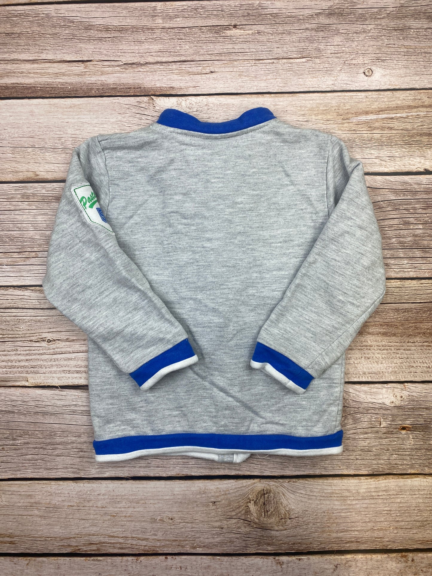 Felpa con zip senza cappuccio