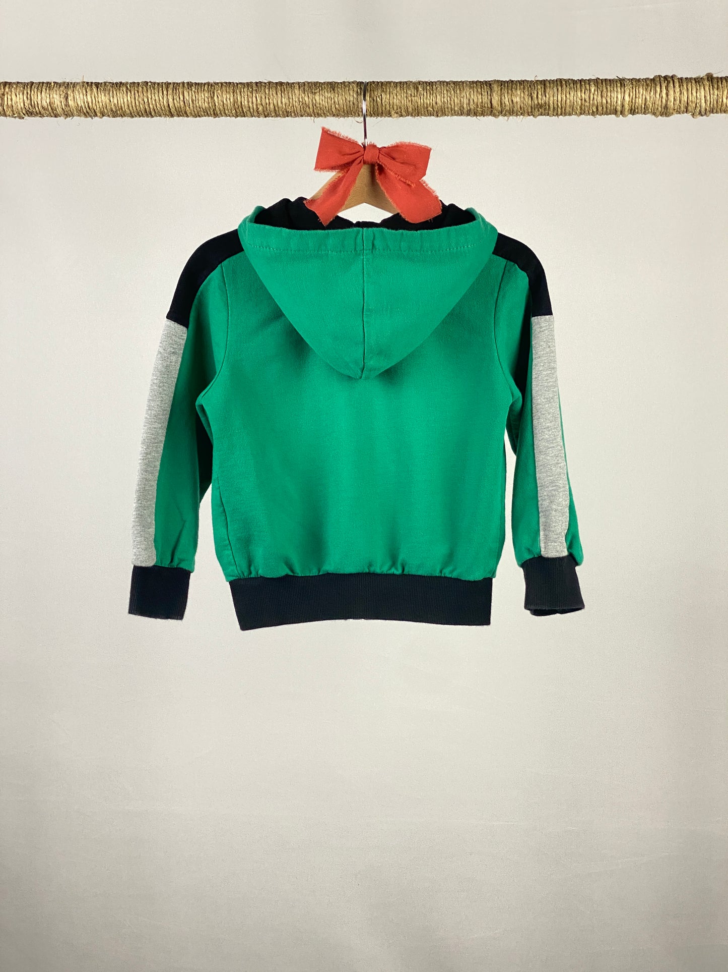 Felpa full zip con cappuccio