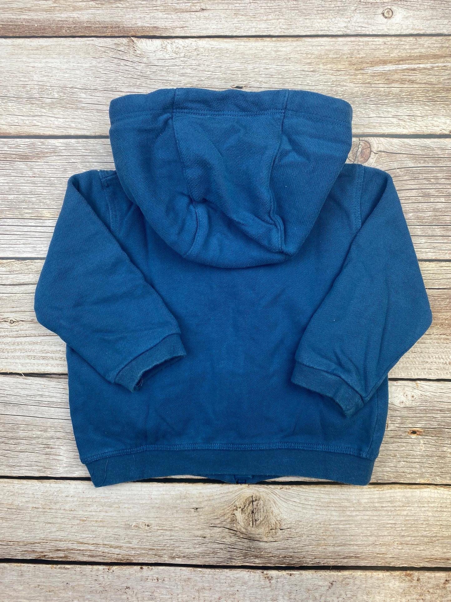 Felpa con zip e cappuccio rimovibile