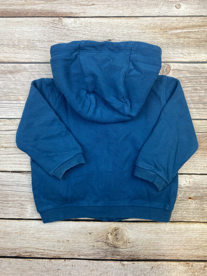 Felpa con zip e cappuccio rimovibile