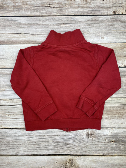 Felpa con zip senza cappuccio
