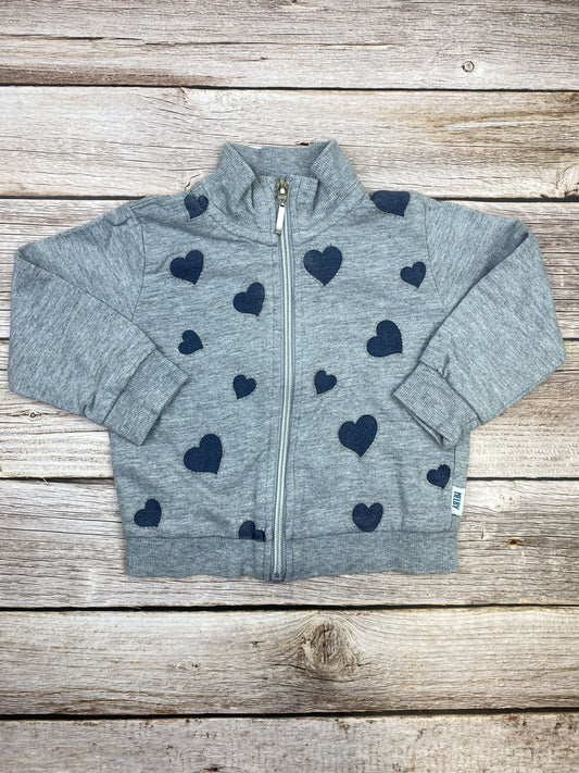 Felpa girocollo con zip
