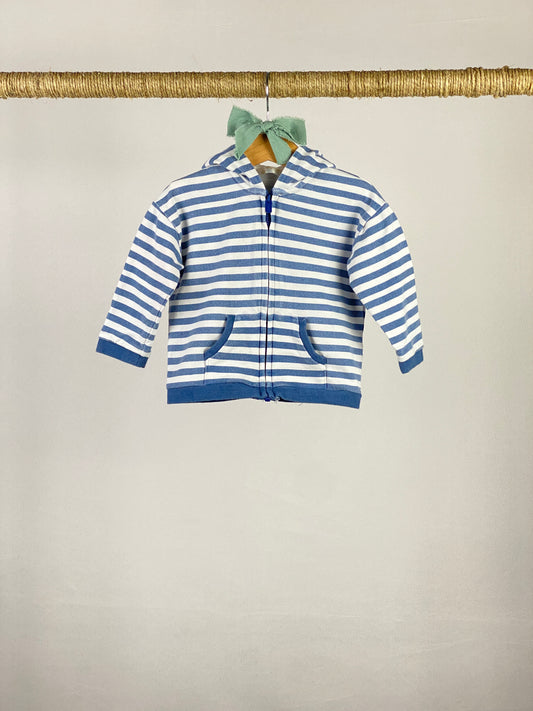 Felpa full zip con cappuccio