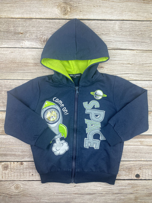 Felpa con zip e cappuccio