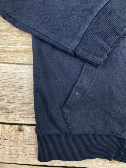 Felpa con zip girocollo