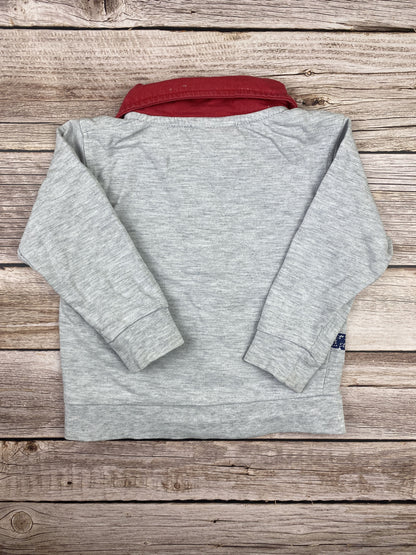 Felpa con zip senza cappuccio