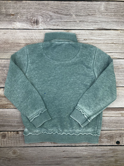 Felpa con zip girocollo