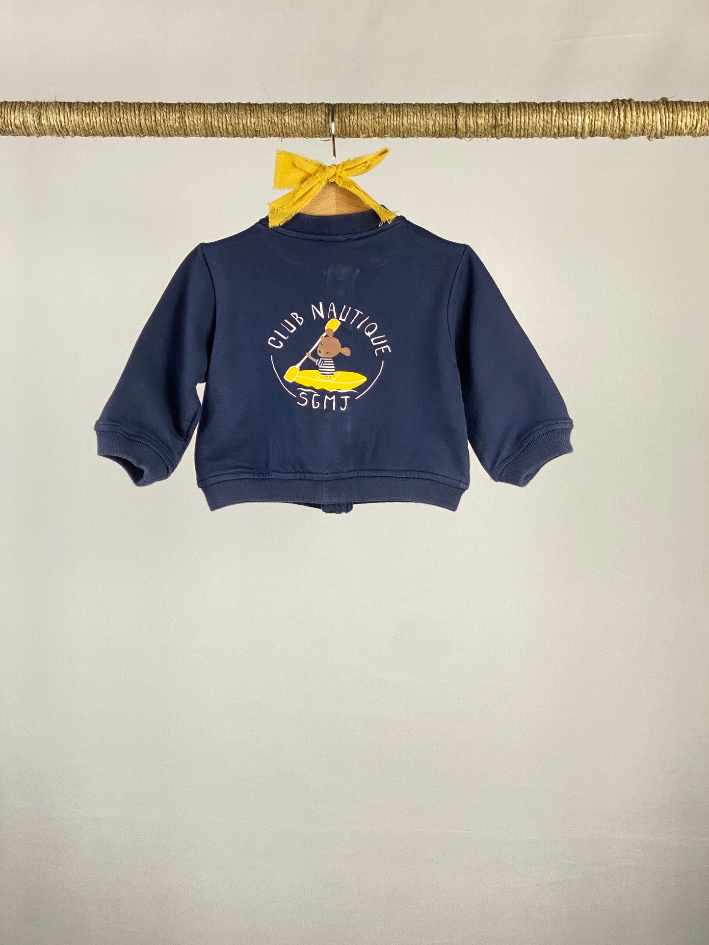 Felpa full zip senza cappuccio