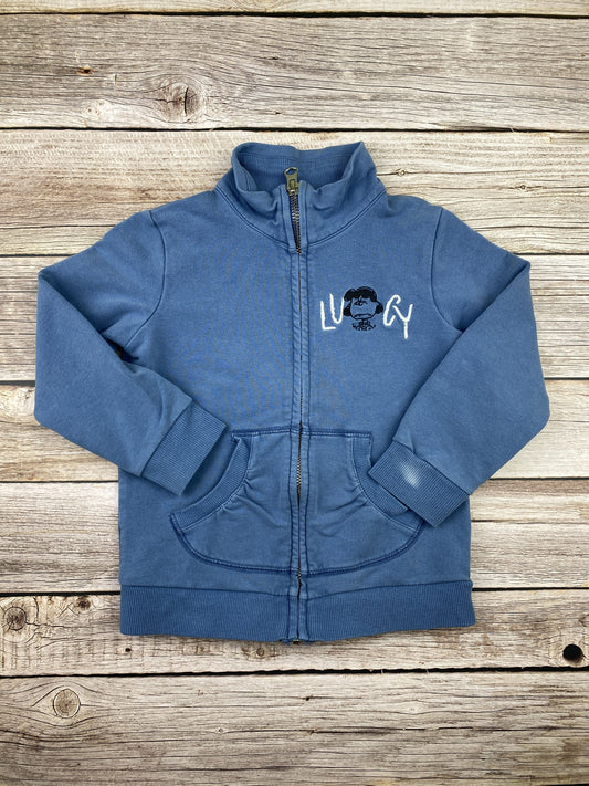 Felpa con zip senza cappuccio