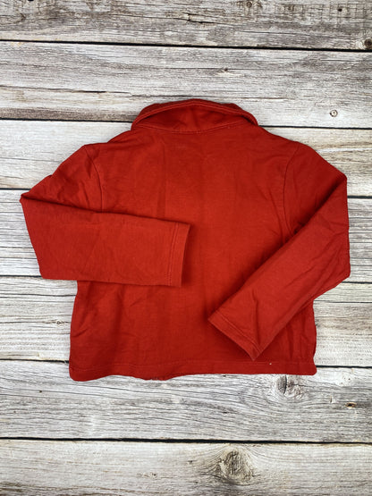 Felpa con zip senza cappuccio