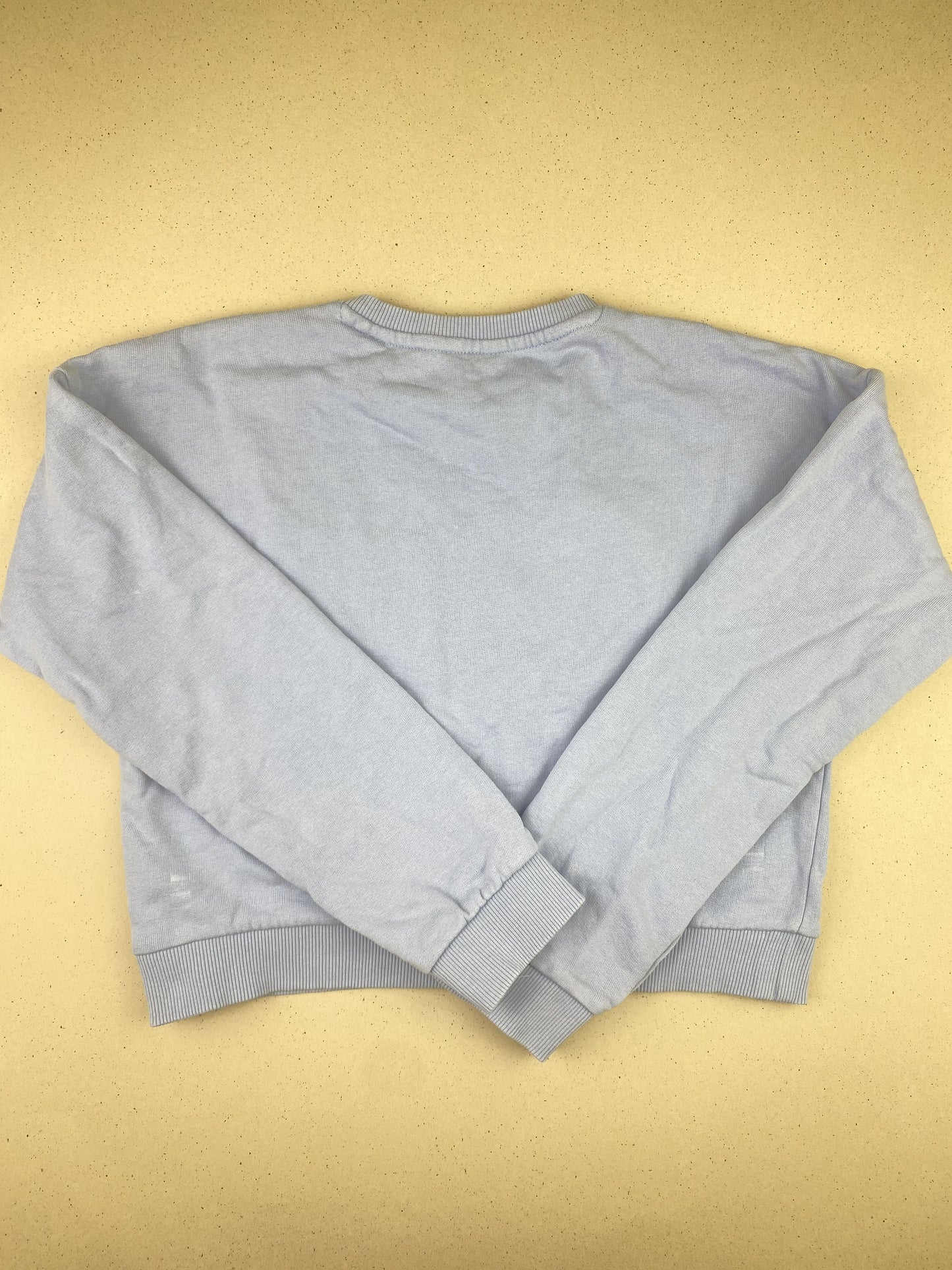 Felpa crop top girocollo