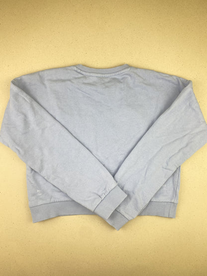 Felpa crop top girocollo